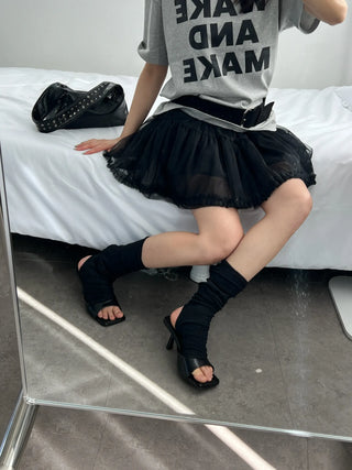 frill see-through cancan tutu mini skirt