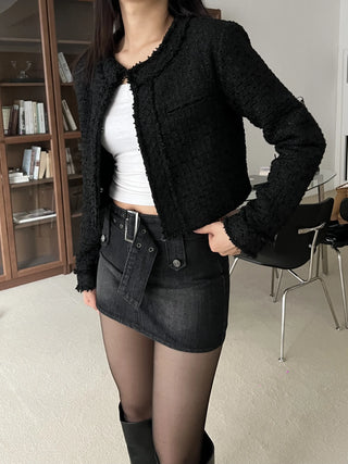 crop tweed jacket