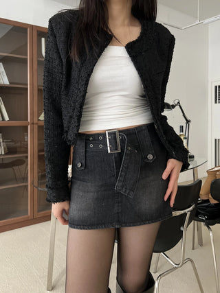 crop tweed jacket