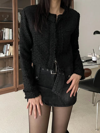 crop tweed jacket