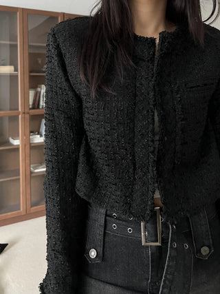 crop tweed jacket