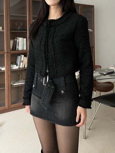 crop tweed jacket