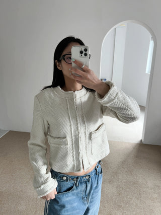 crop tweed jacket