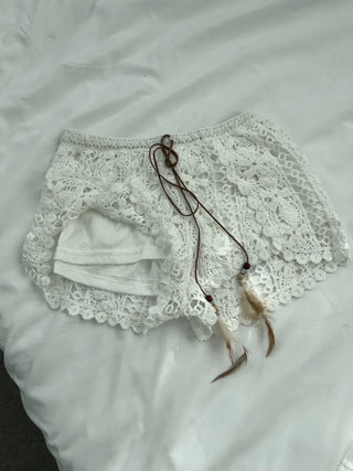 Ethnic Hippie Mini Vintage Lace Shorts