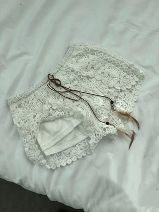 Ethnic Hippie Mini Vintage Lace Shorts