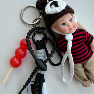 Bear Candy Baby Barbie Doll Keychain Bag Decoration Keyring