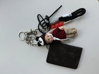 Bear Candy Baby Barbie Doll Keychain Bag Decoration Keyring