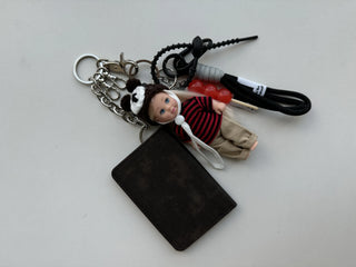Bear Candy Baby Barbie Doll Keychain Bag Decoration Keyring