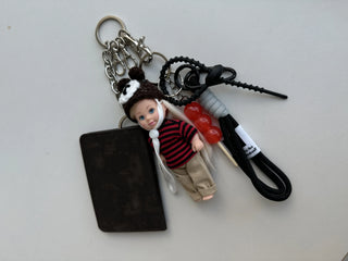Bear Candy Baby Barbie Doll Keychain Bag Decoration Keyring