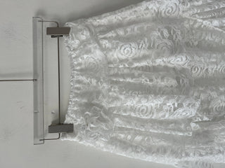 Flower Corsage Unbalanced Lace Mini Skirt