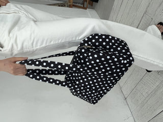 Dot Cylinder Boston Shoulder Bag