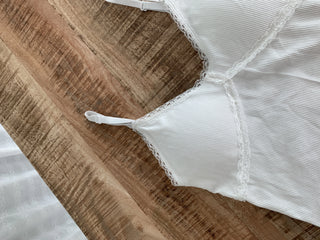 lace cap built-in crop sleeveless strap nasi