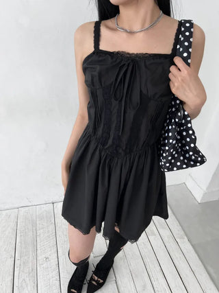 lace corset slip mini nasi one-piece