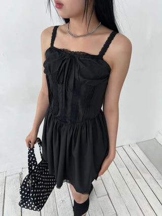 lace corset slip mini nasi one-piece