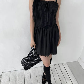 lace corset slip mini nasi one-piece