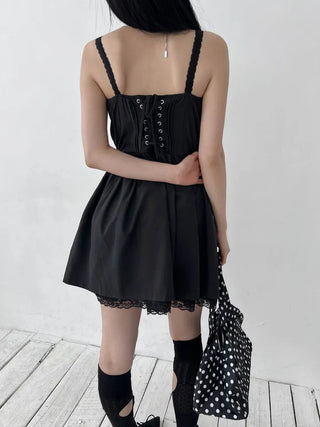 lace corset slip mini nasi one-piece