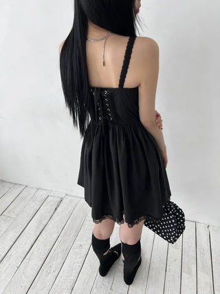 lace corset slip mini nasi one-piece