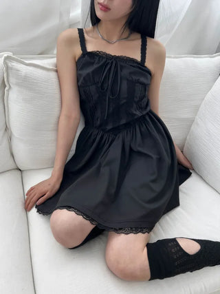 lace corset slip mini nasi one-piece