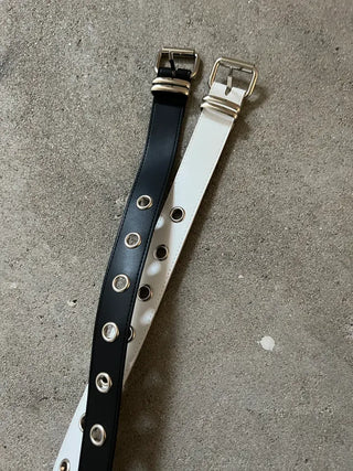 2-ring eyelet funky stud belt