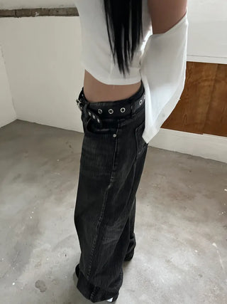 2-ring eyelet funky stud belt