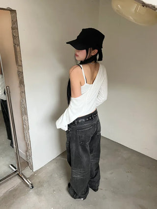 bunny string cardigan set