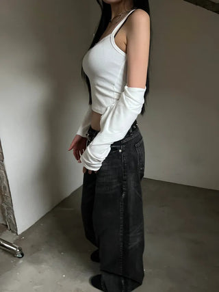 bunny string cardigan set