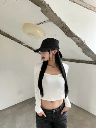 bunny string cardigan set