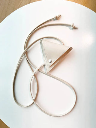 Triangle Choker Leather Belt Glasses Holder Case Necklace Strap