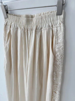 Summer Race Track Wide Banding Pants: Rustling Nylon Y2K Summer Pleated Cooling Pants