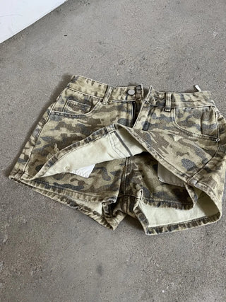 Military camouflage skirt pants mini skirt