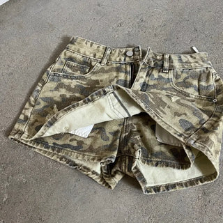 Military camouflage skirt pants mini skirt