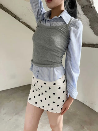 glam layered slim fit spandex sleeveless nasi