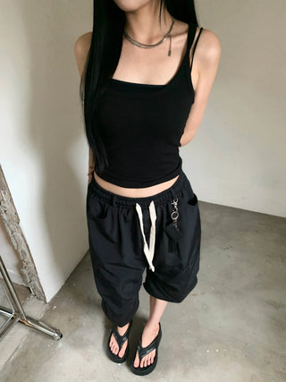 glam layered slim fit spandex sleeveless nasi