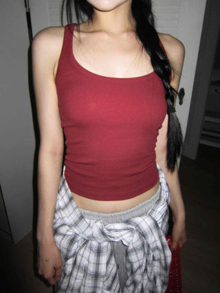 glam layered slim fit spandex sleeveless nasi