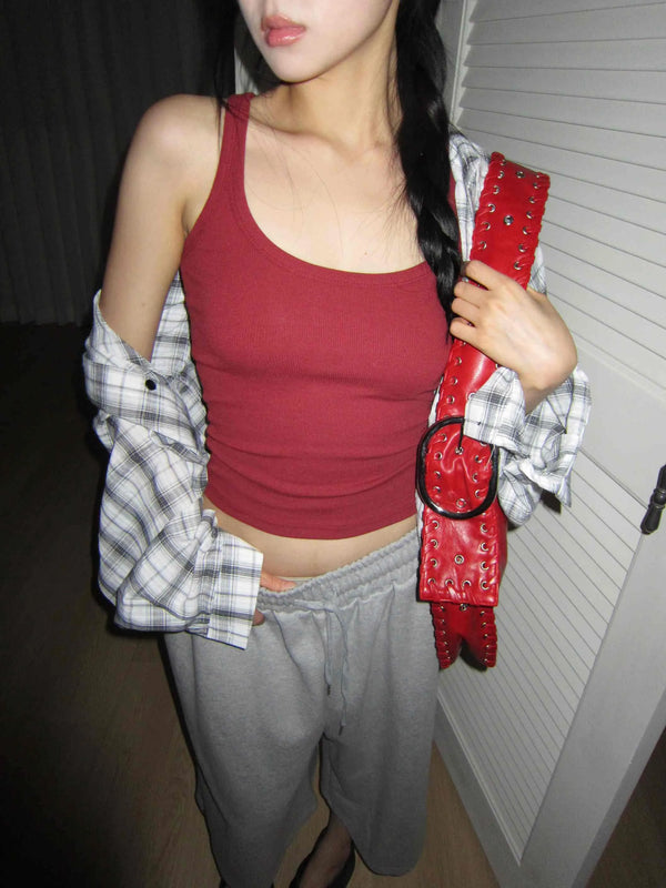 glam layered slim fit spandex sleeveless nasi