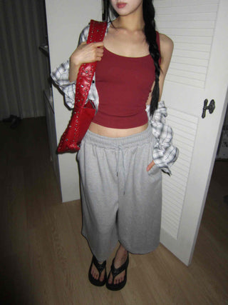 glam layered slim fit spandex sleeveless nasi