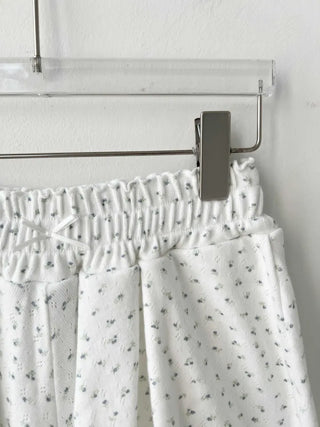 floral cozy homewear pajama shorts