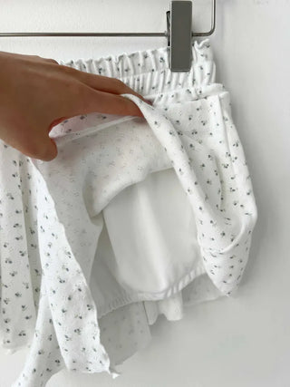 floral cozy homewear pajama shorts