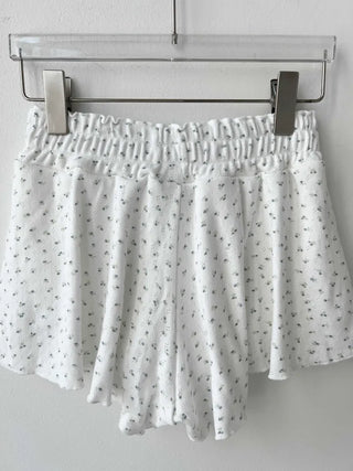 floral cozy homewear pajama shorts
