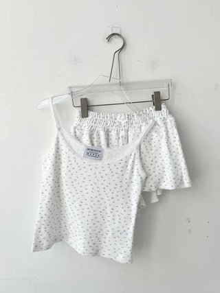 floral cozy homewear pajama shorts
