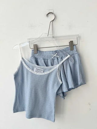 floral cozy homewear pajama shorts