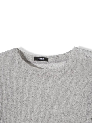 summer linen oversized see-through boxy summer long-sleeved knit t-shirt