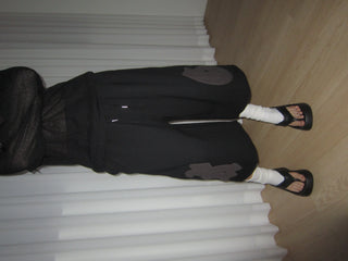 diploma patch wide bermuda 7/8 training pants