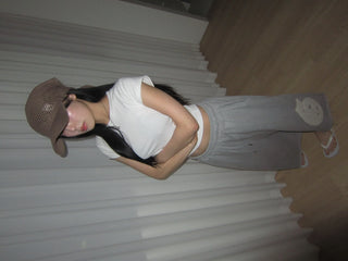 diploma patch wide bermuda 7/8 training pants