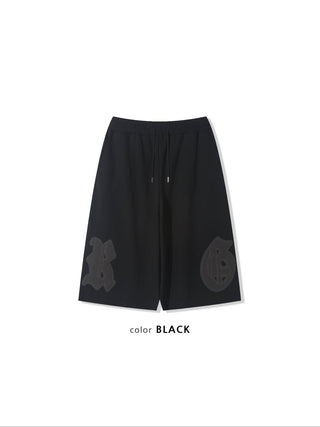 diploma patch wide bermuda 7/8 training pants