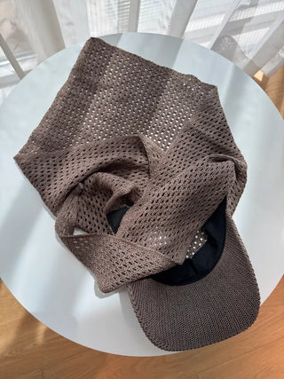 Knitted hood scarf ball cap hat