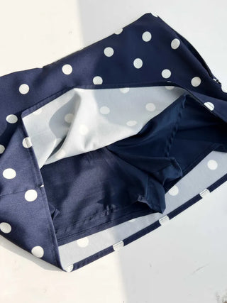 polka dot H-line mini skirt