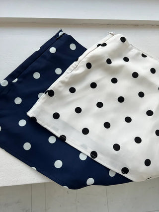 polka dot H-line mini skirt