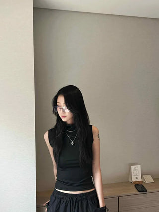 repeat plain slim sleeveless nasi