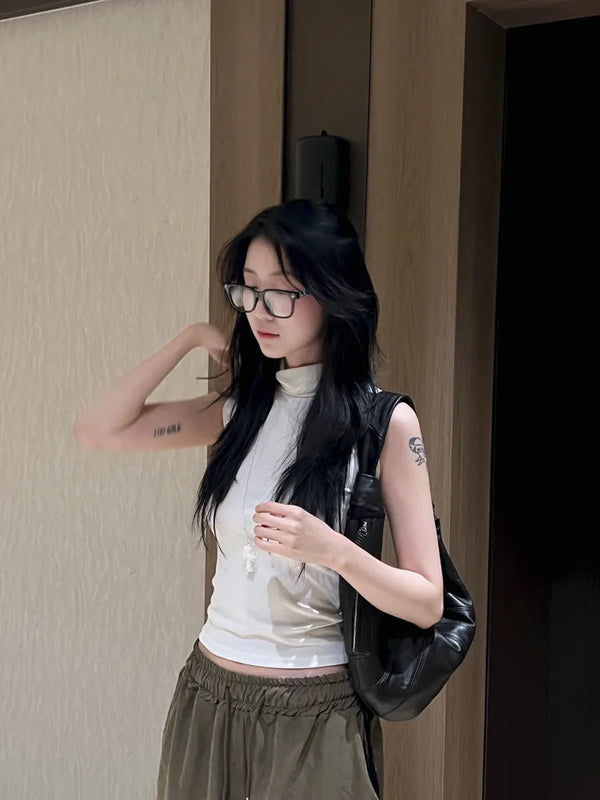 repeat plain slim sleeveless nasi